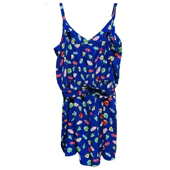 As U Wish Blue Romper with Tie Waist - Size Small - Picture 10 of 10